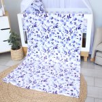 Fleece Blanket Blue Floral
