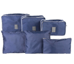 PIERRE CARDIN Travel Organizer 6 Piece Navy/grey Set