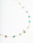 Goldair Gold Plated Semi Precious Stones Station Necklace