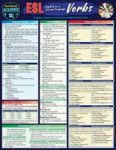 Esl - English As A Second Language - Verbs - A Quickstudy Laminated Reference Guide Poster 2ND Second Edition New Edition U Ed.