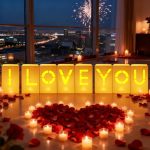 I Love You' Illuminated Letter Light Bag Romantic Decor Set Containing 1000 Artificial Rose Petals Is The Perfect Choice For Val