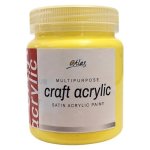 Multipurpose Craft Acrylic 250ML Yellow Bentley