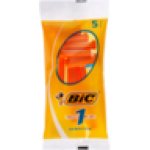 BIC 1 Sensitive Men's Disposable Razors Pouch 5 Pack