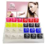 Ez Bobbles Hair Elastic Rings 24 Pieces & Display