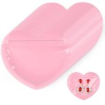 Ohuimrt 100 Pcs Small Heart Shaped Jewelry Bag 3.3 X 3.9 Inch Pink Resealable Mylar Bag Cute Packaging Bags For Jewelry Earring