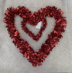 Double Heart Tinsel