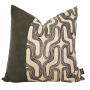 Dark Faux Leather & Pattern Scatter Cover 1