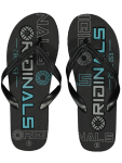 Graphic Print Flip Flops - 10 Black