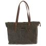 London Heavy Wax Canvas Laptop Shopper Olive