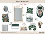 Cot Duvet Bedding Animal Kingdom Tropical Safari Set