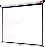 Nobo Wall & Ceiling Mount Projection Screen Portable Lightweight Hanging Matte White Projector Surface Wide Screen Adjustable He