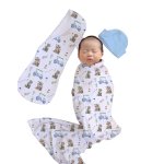 Wrap Set Swaddle Set Teddy Golf And Teddy Pattern