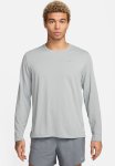 Nike Miler Dri-fit Uv L S Running Top - Grey Fog particle Grey refl Silver