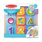 Melissa First Play ABC-123 Chunky Puzzle Wooden