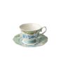 Italian Rose Cup & Saucer Set Of 4