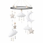 Cot Mobile Clouds Stars And Moon Neutral