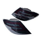 Pair LED Tail Light Brake Running Turn Signal Smoke Lens Compatible With Mercedes-benz W204 C Class C250 C350 C63 Amg Rear Lamp