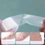 Pe Invisible Transparent Tape For Feet Anti-wear Foot Stickers Breathable Sandal Protection 500CM Length 2.5CM Width - 1 Roll Clear Adhesive Strip