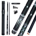 Konllen Carbon Fiber Pool Cue Stick 58-INCH Professional Pool Sticks Set Low Deflection Pool Cue For Adults
