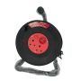 Electrical Cable Reel Role Out Extension Cord With 3 Sockets