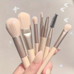 Premium Synthetic Bristle Makeup Brush Set - Hypoallergenic Nylon For Flawless Application Of Foundation Eyeshadow Blush & More