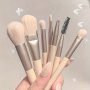 Premium Synthetic Bristle Makeup Brush Set - Hypoallergenic Nylon For Flawless Application Of Foundation Eyeshadow Blush & More - Includes Concealer Highlighter & Powder Brushes