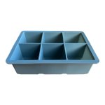Dusty Blue 6 Cube Silicone Ice Tray