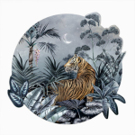 Avalana Caspian Jungle Midnight Wall Decal - 60CM L X 60CM H