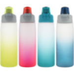 2 Tone Flip Lock Bottle 650ML Colour May Vary