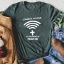 Religious Wifi Signal Decal For T-shirts: Connect To God The Password Is Prayer - 24CM X 9.4IN 29.3CM X 11.5IN