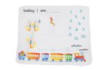 Baby Milestone Blankets - Train And Balloons