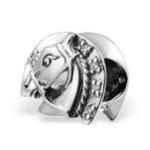 C522-C25116 - Sterling Silver Horse European Charm Bead
