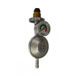 Alva Bullnose Gas Regulator With Pressure Gauge