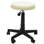 Stool Sigma Black Base With Gas-lift & Seat White