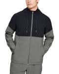 Men's Ua Recover Woven Warm-up Jacket - Gravity Green LG