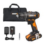 20V Cordless Impact Drill Driver 2.0AH Kit + Carry Bag WX100