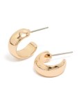 Goldair Gold Small Basic Open Huggie Earrings