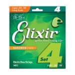 Elixir Nanoweb Light Long Scale Electric Bass Strings .045 - .0100