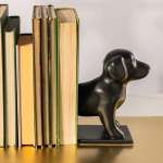 Korea Sausage Dog Bookends - Matt Black