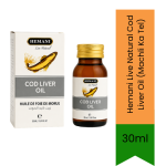 Live Natural Cod Liver Oil Machli Ka Tel 30ML - For External Use Only - 30ML