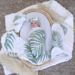Wrap Set Swaddle Set Palm Leaf Set Neutral