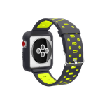 Kd Silicone Apple Watch Strap 38 40MM S m l Black & Yellow