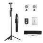 Extendable Auto Face Tracking Selfie Stick Tripod With Light For Vlog/video