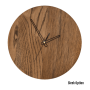 Quinn Wall Clock In Oak - 300MM Dia / Black / Sleek / Black Second Hand