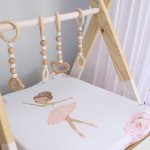Changing Mat Cover Ballerina Soft Pink And Grey Floral Set