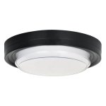 Domus LED Bulkhead - Black White - White