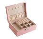 Casey Pink Leather Jewellery Storage Box