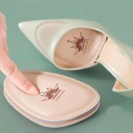 4PCS Of Insole For The Front Part Of The Female Foot Medium-sized Palm Inserts Non-slip Insole Sweat-absorbing And Breathable Fo