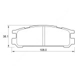 Kbc Brake Pads Rear For Subaru