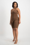 Aaliyah Tie Back Unitard - Pinecone - L
